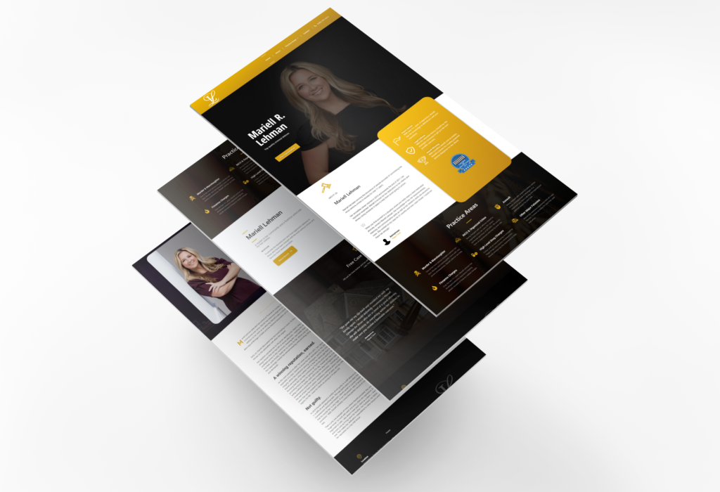 Previous client website showcase